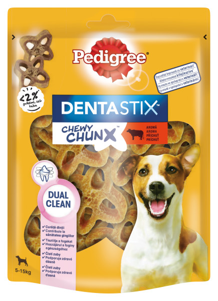 Pedigree DentaStix Chewy Chunx Mini - marhás 68 g