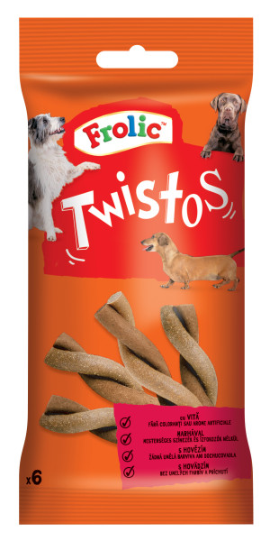 Frolic Twistos - vită 105 g