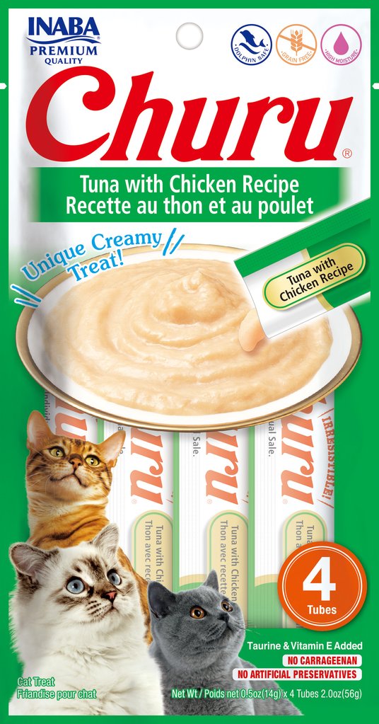 INABA Cat Churu Püree Thunfisch & Huhn 4 x 14 g