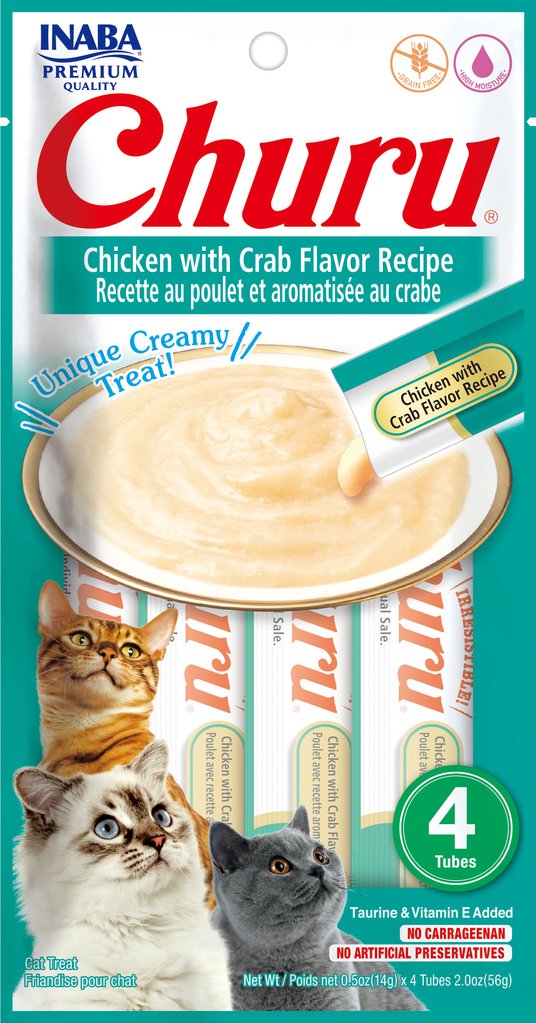 INABA Cat Churu Püree Huhn & Garnelen 4 x 14 g