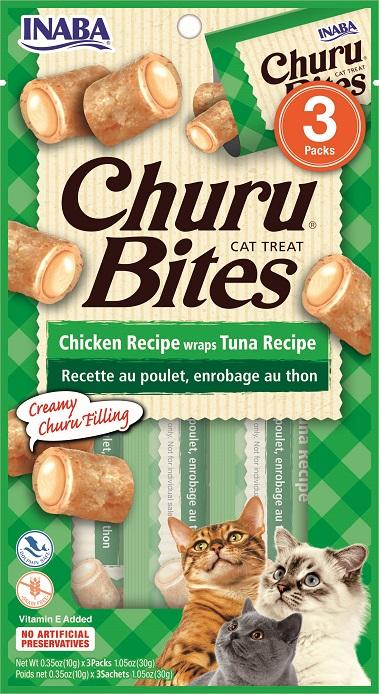 INABA Cat Churu Bites - tuňák 3 x 10 g