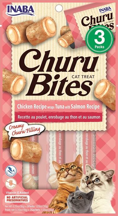 INABA Cat Churu Bites - Thunfisch mit Lachs 3 x 10 g