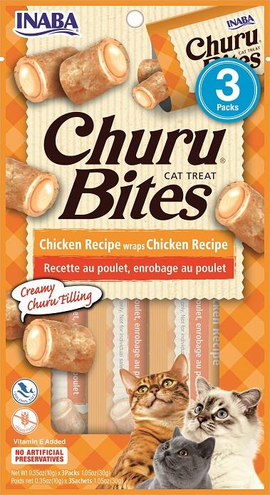 INABA Cat Churu Bites - pui 3 x 10 g