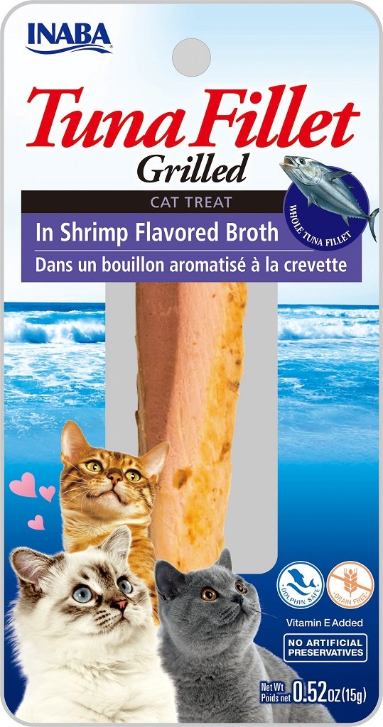 INABA Cat Grilled Tuna Fillet - v krevetovom vývare 15 g