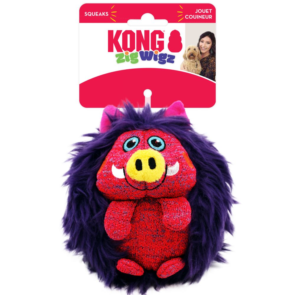 KONG Zigwigz Warthog Warzenschwein-Hundespielzeug medium 1 Stk (Medium)