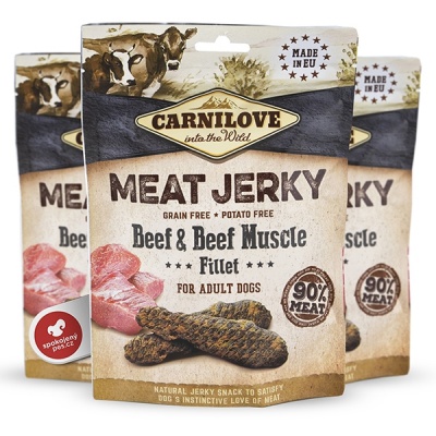 Carnilove Jerky Snack - fileuri vită 100 g