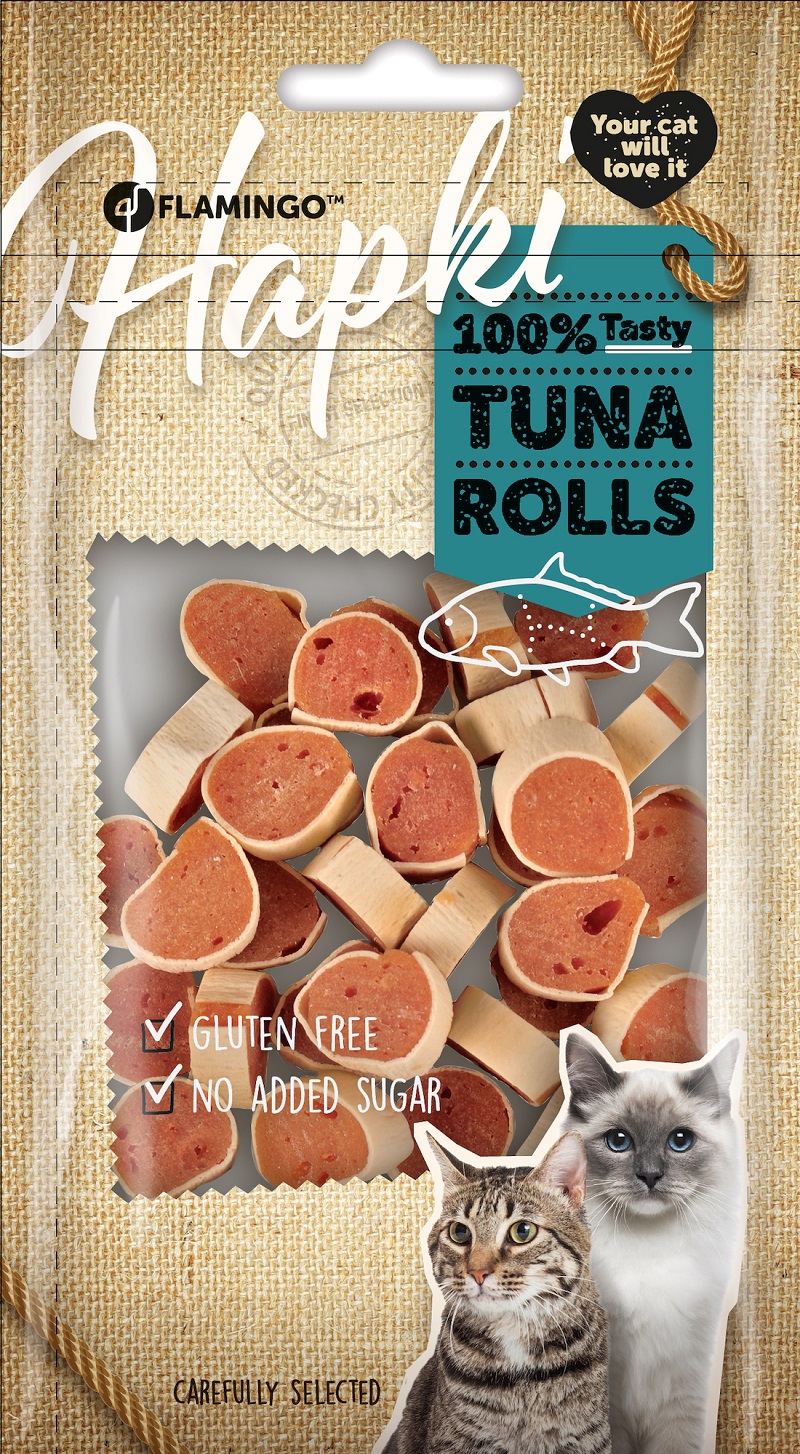 Flamingo Hapki Sushi rolice - poslastica za mačke Tuna 50 g