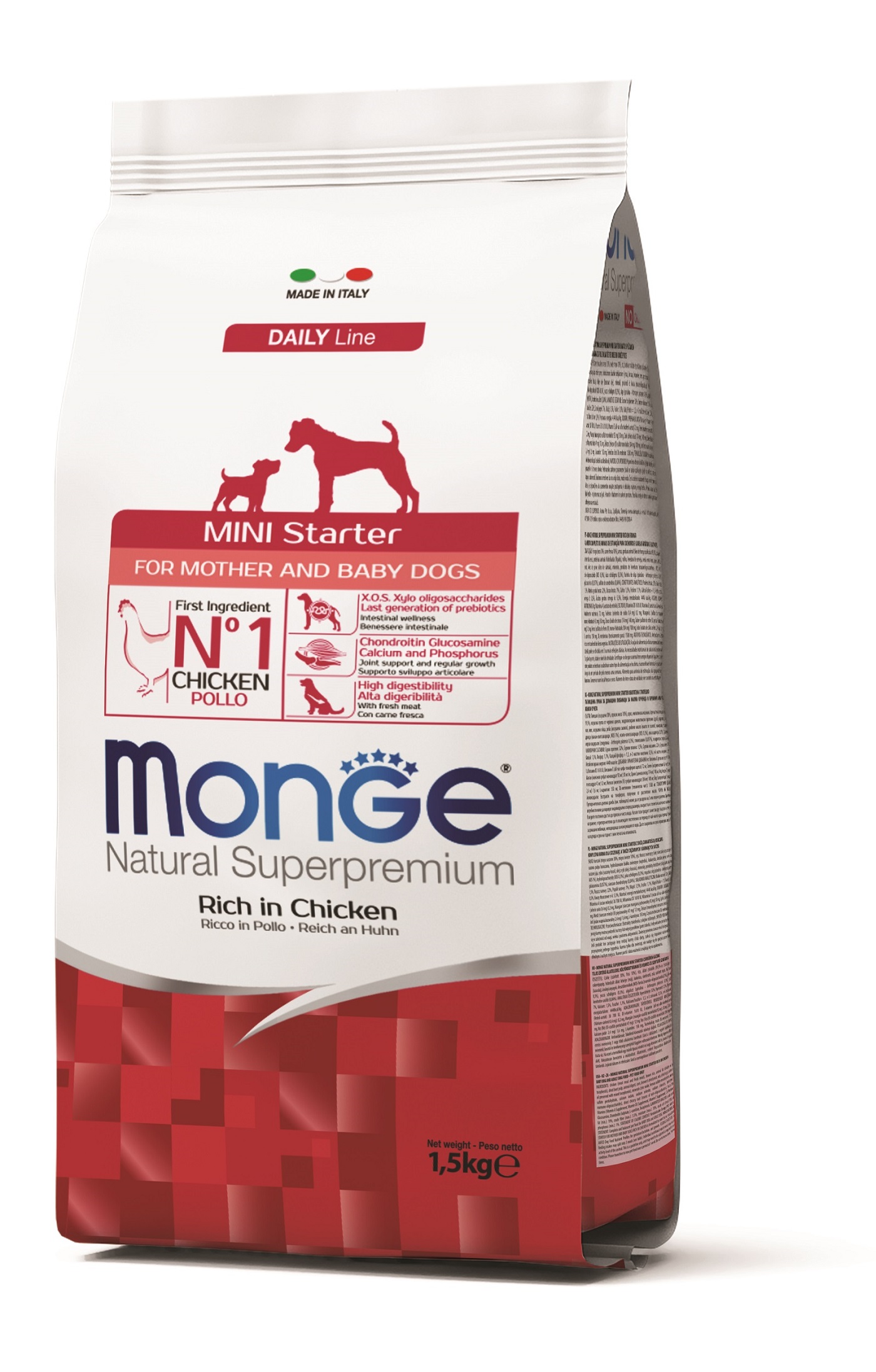 Monge Daily Line Mini Starter suché krmivo pro psy - kuřecí 1,5 kg