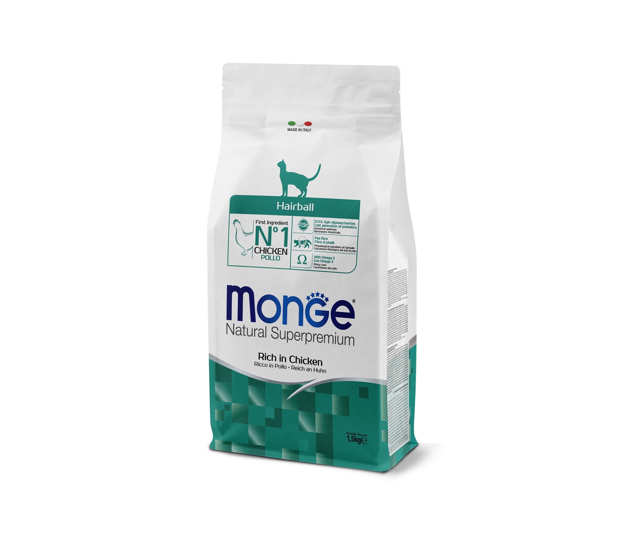 Monge Cat Hairball - kuřecí 1,5 kg
