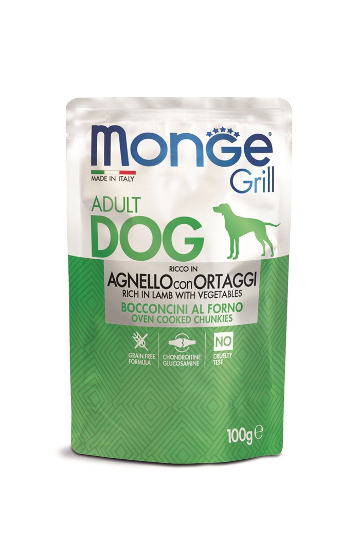 Monge Grill Dog Adult - jehněčí a zelenina 100 g