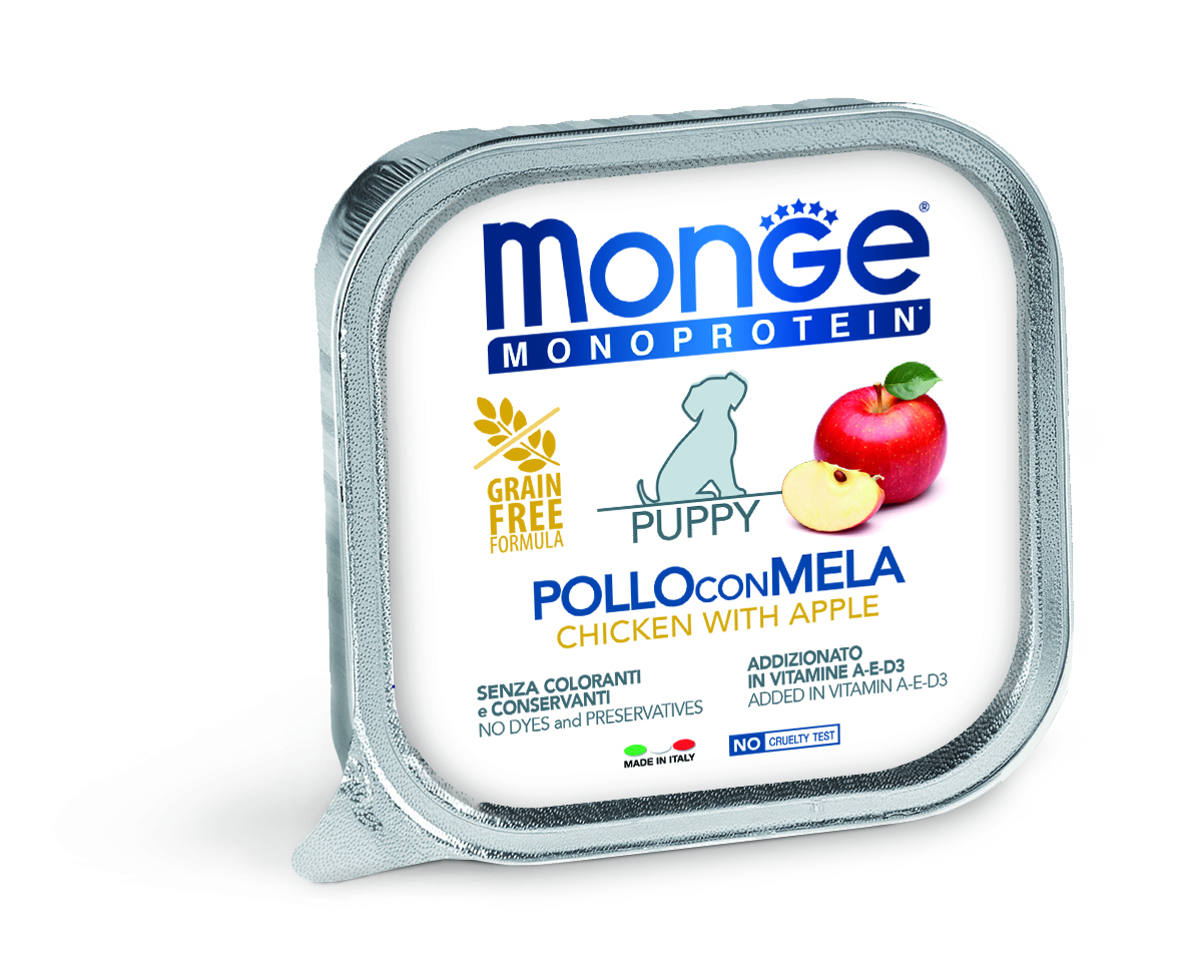 Monge Dog Monoprotein Fruits paté - kuřecí a jablka 150 g