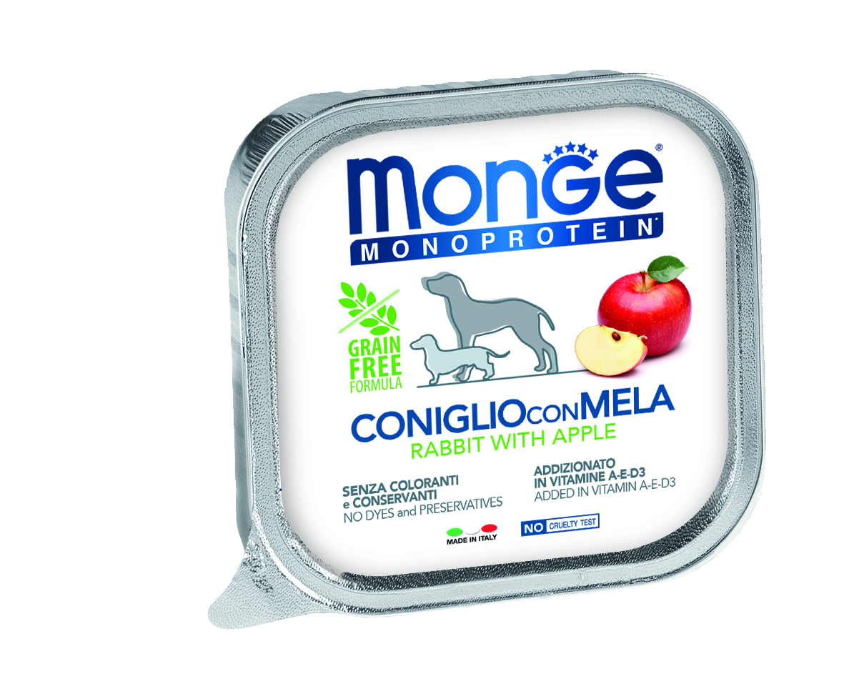 Monge Dog Monoprotein Fruits paté - králičí a jablka 150 g