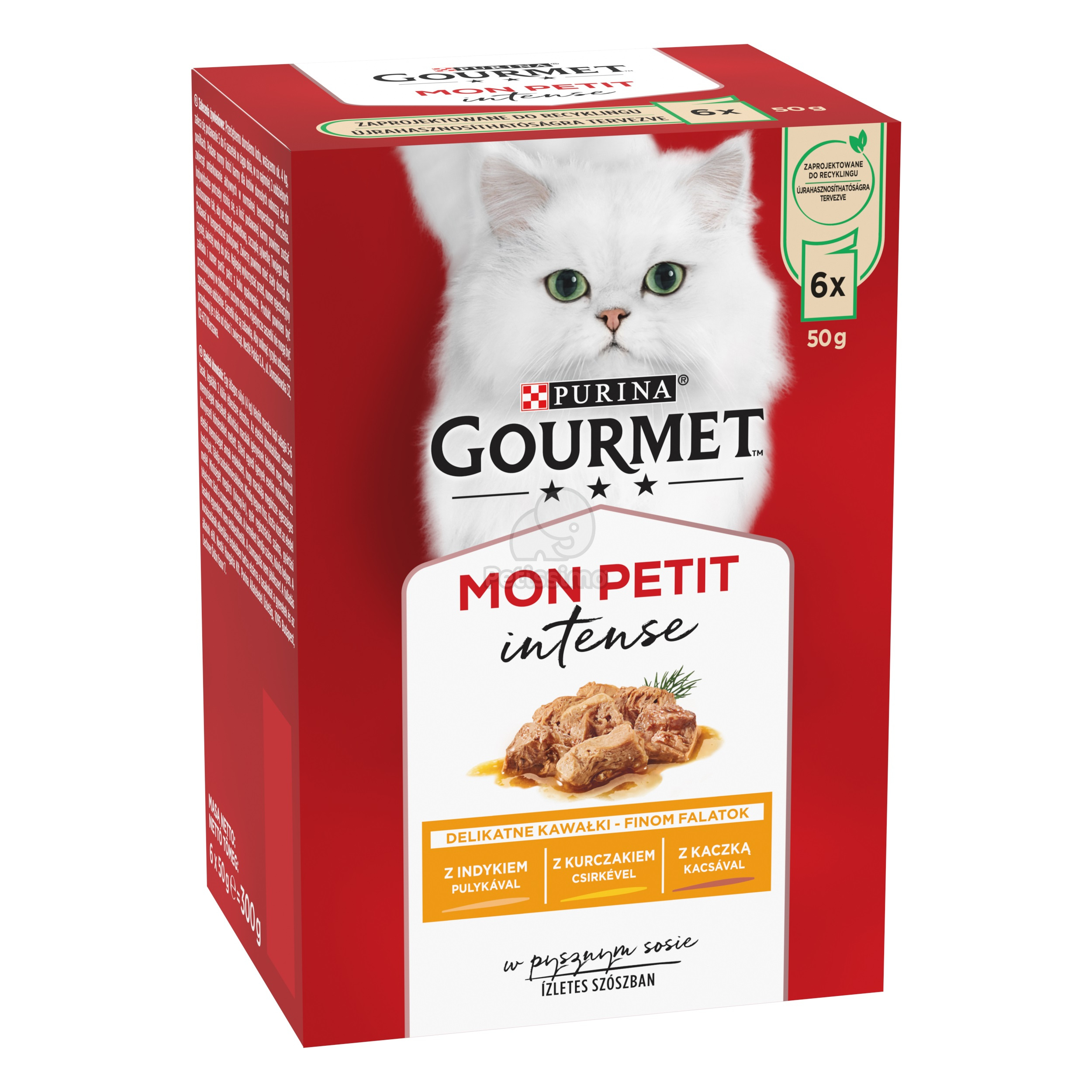 Gourmet Mon Petit nedves macskaeledel - szárnyas 6 x 50 g