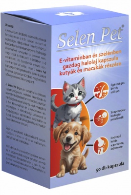 Selen Pet kapsuly s rybím olejom pre psov a mačky 50 ks kapsúl