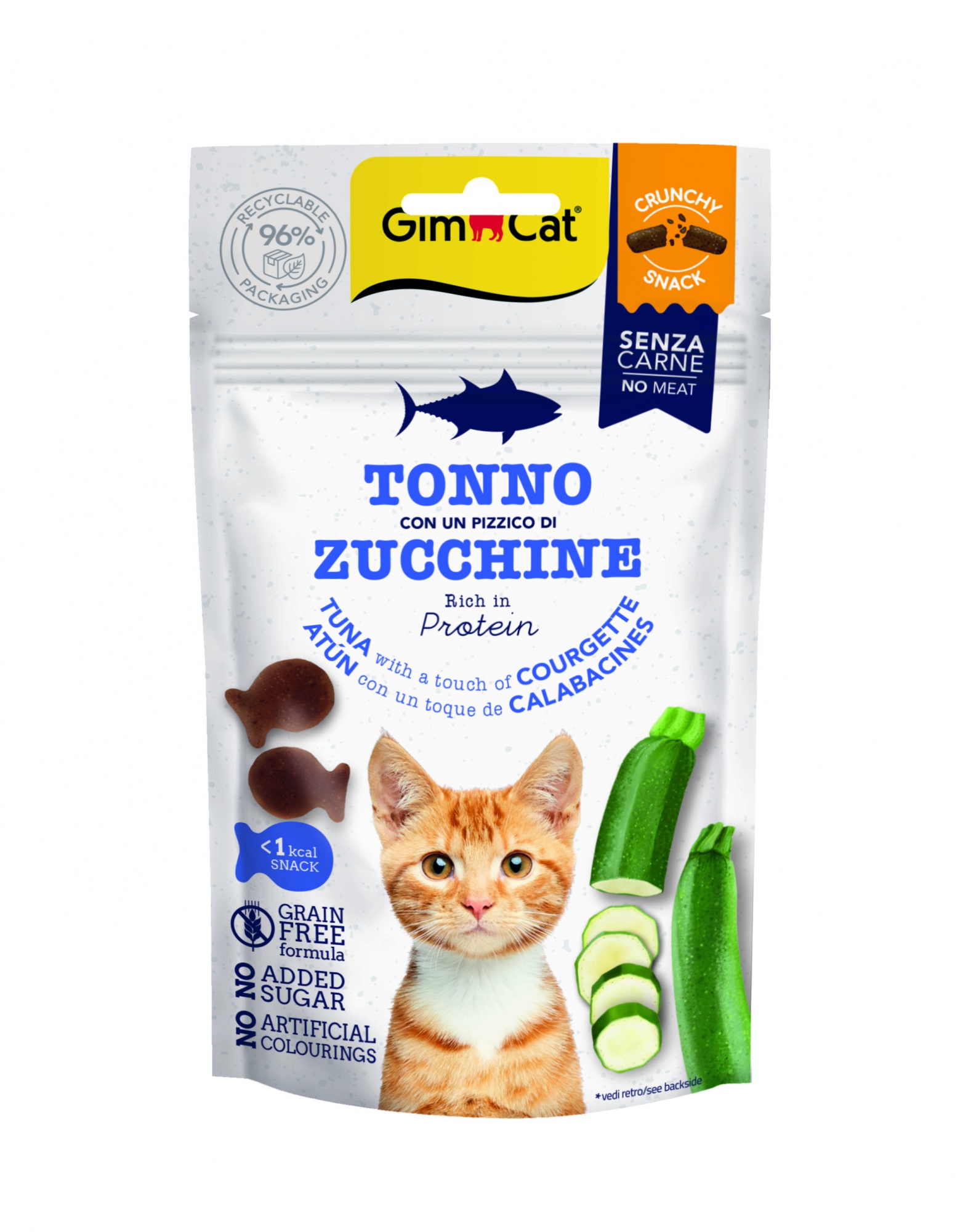 GimCat Crunchy Snack - Thunfisch & Zucchini 50 g