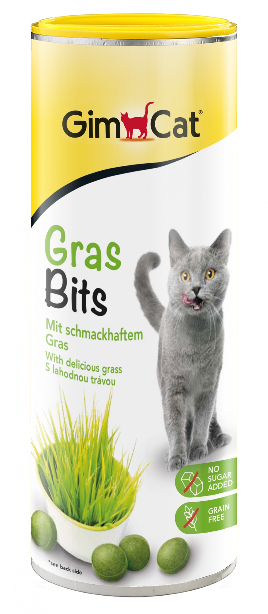 GimCat Gras Bits jutalomfalat tabletta - szárított fű 425 g