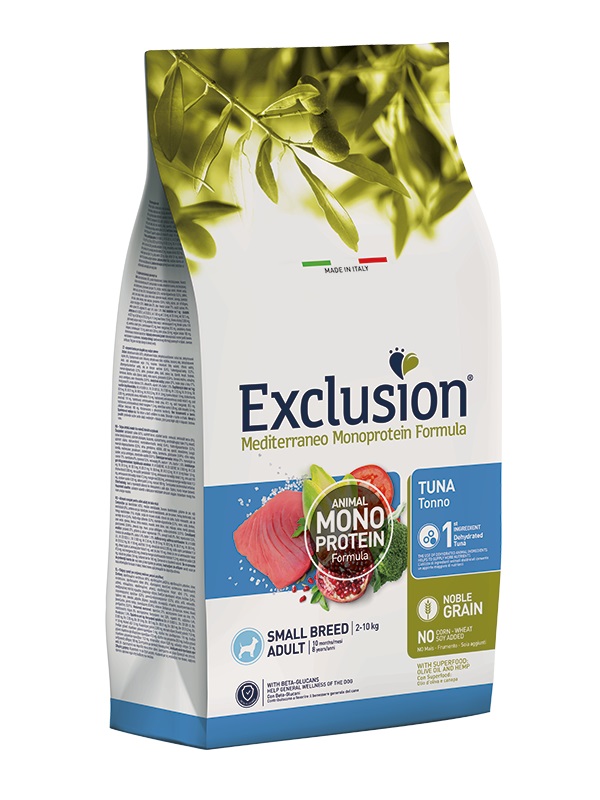 Exclusion Mediterraneo Monoprotein Formula Small Breed - ton 2 kg