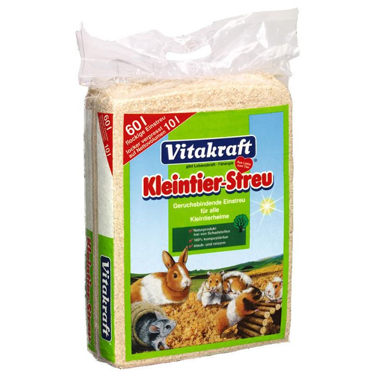 Vitakraft lisované drevené hobliny 60 l