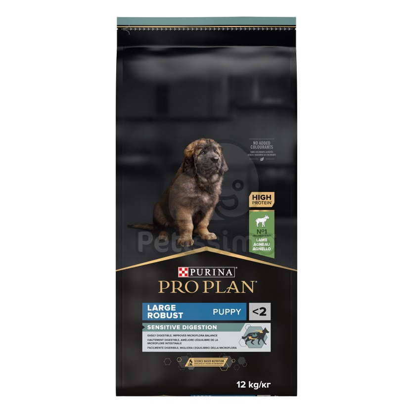 Pro Plan Large Robust Puppy Sensitive Digestion - bárányban gazdag száraz kutyaeledel 12 kg