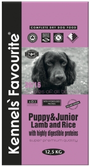 Kennels' Favourite Puppy & Junior Lamb and Rice 12,5 kg