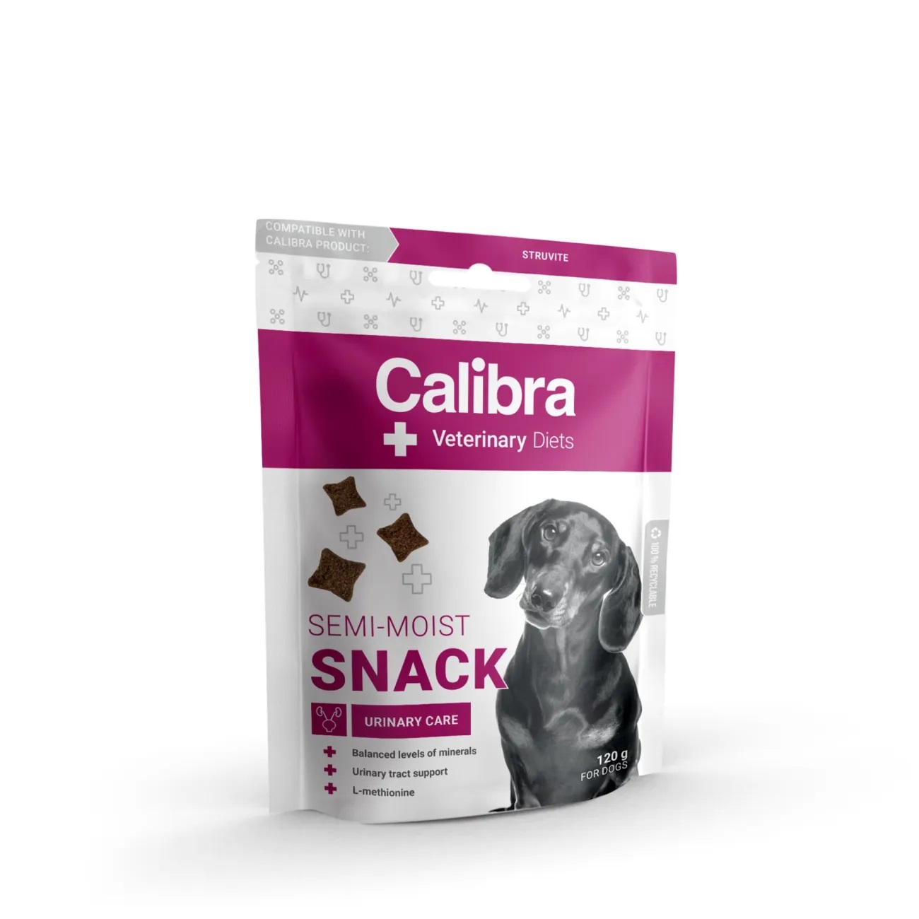 Calibra Veterinary Diets Dog Semi-Moist Snack Urinary Care 120 g