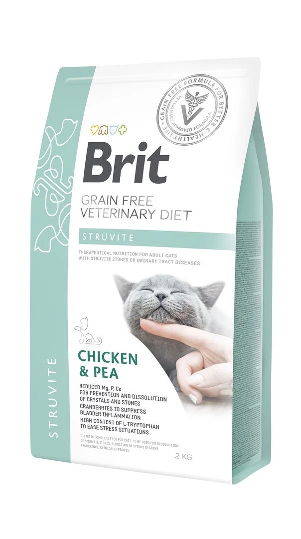 Brit Veterinary Diet Struvite suché krmivo pro kočky 2 kg