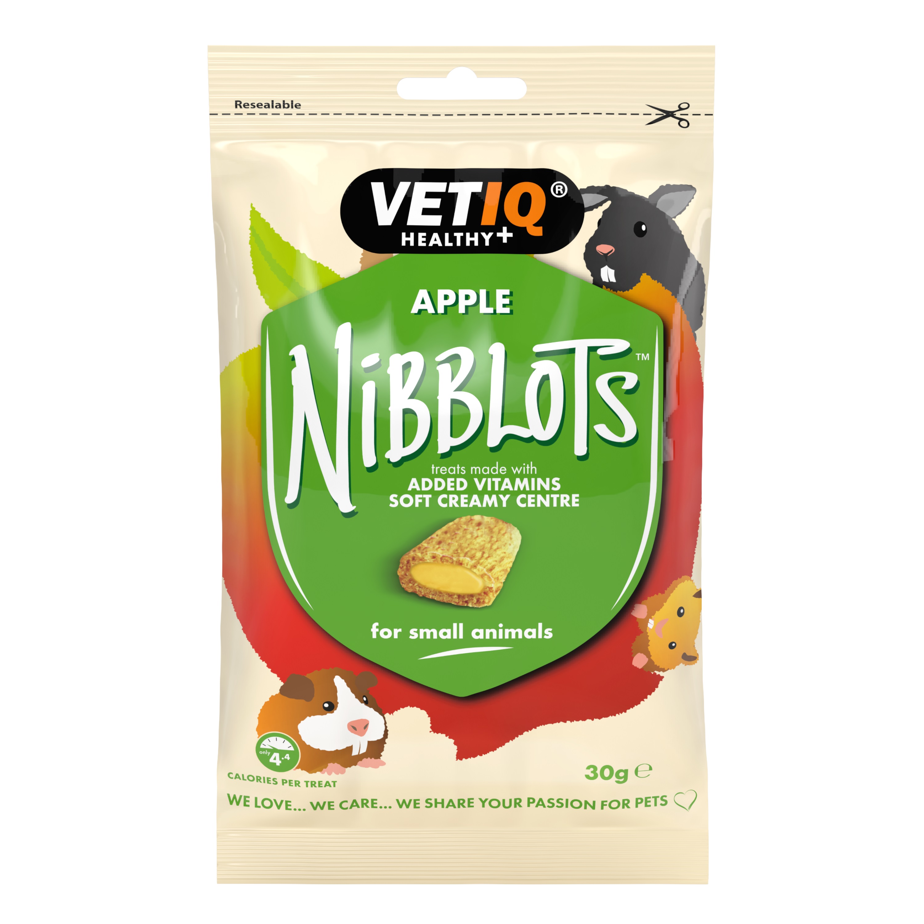Vetiq Nibblots Healthy+ cu măr, pentru rozătoare 30 g