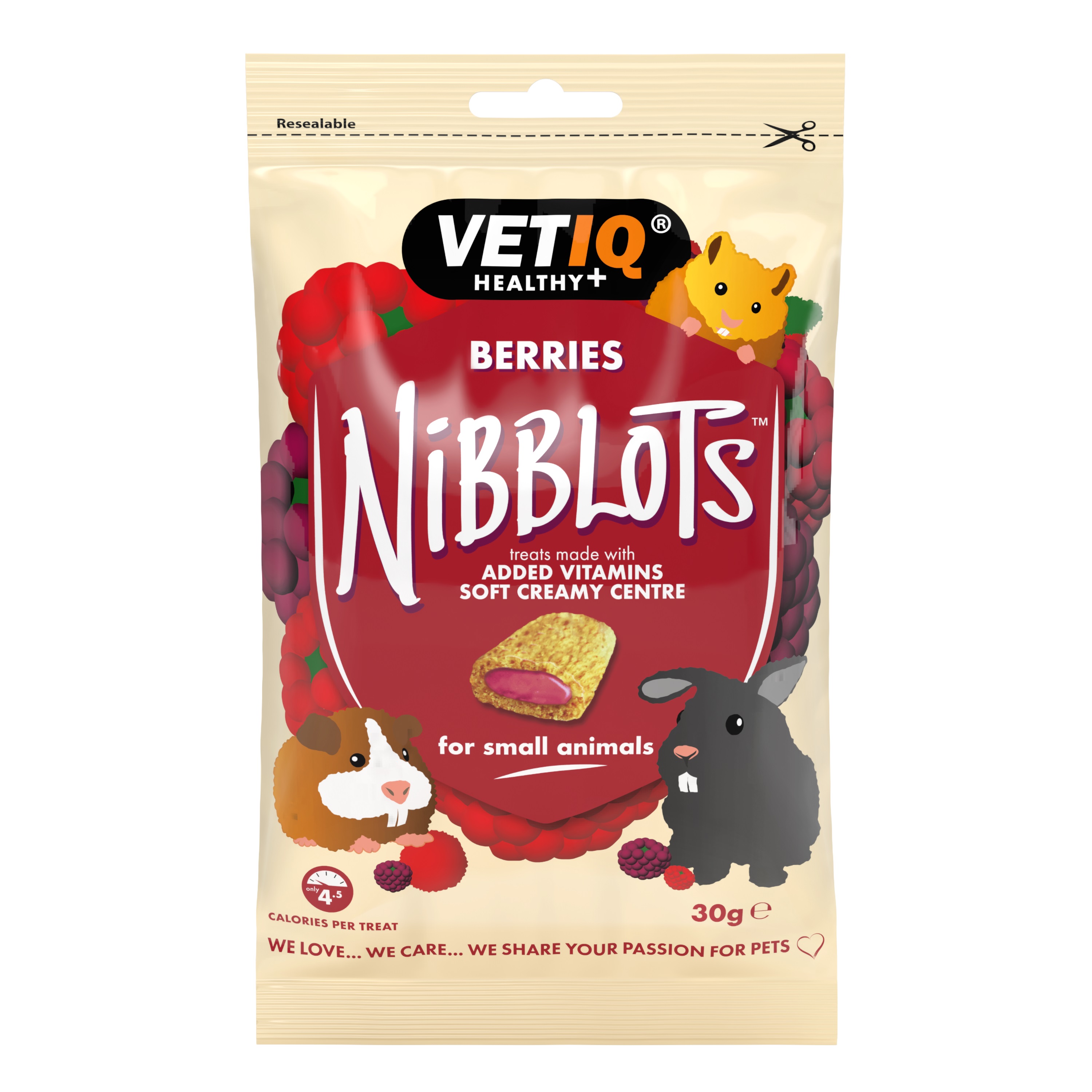 Vetiq Healthy+ Nibblots - Berries 30 g