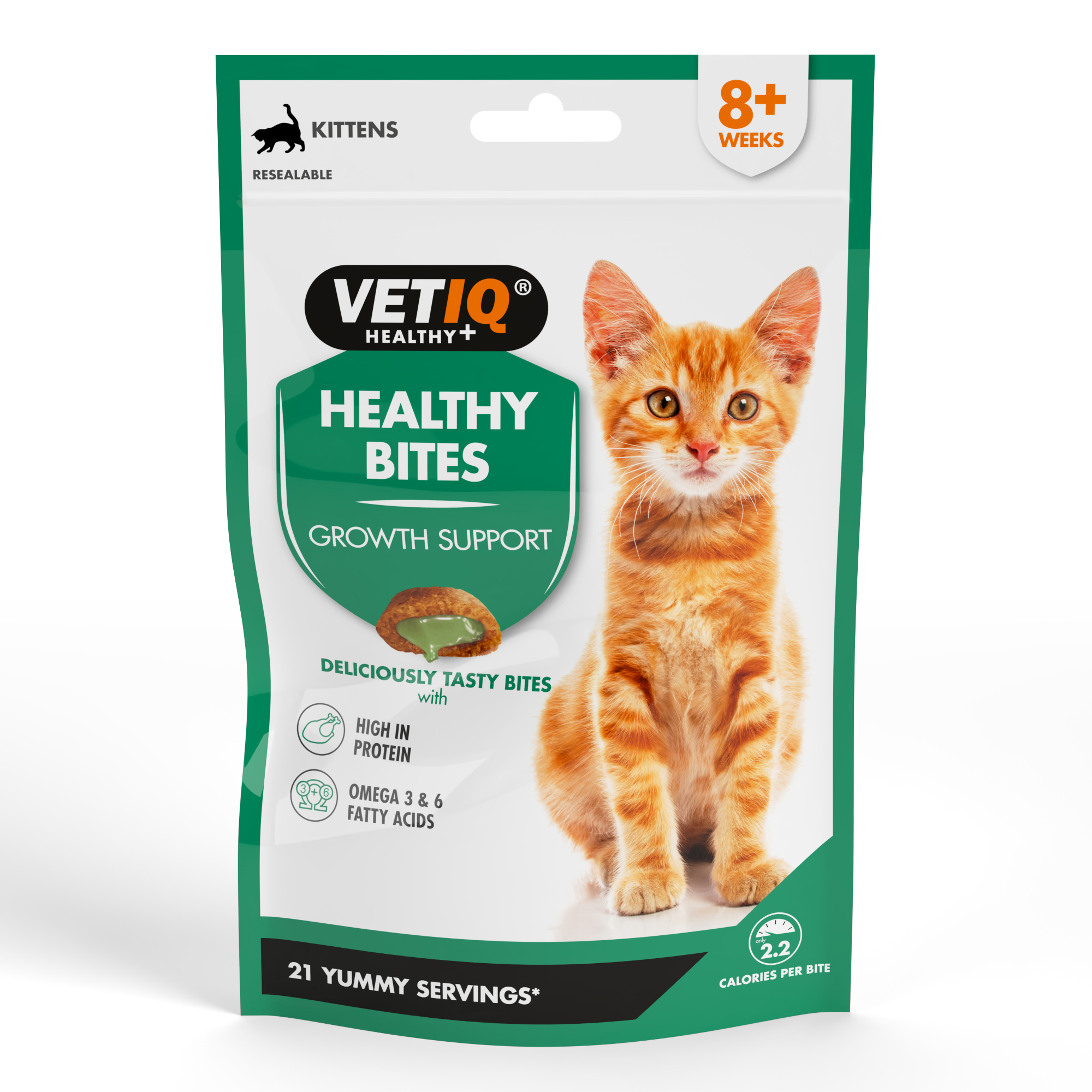 VetIQ Healthy Bites Growth Support Katzensnacks 65 g