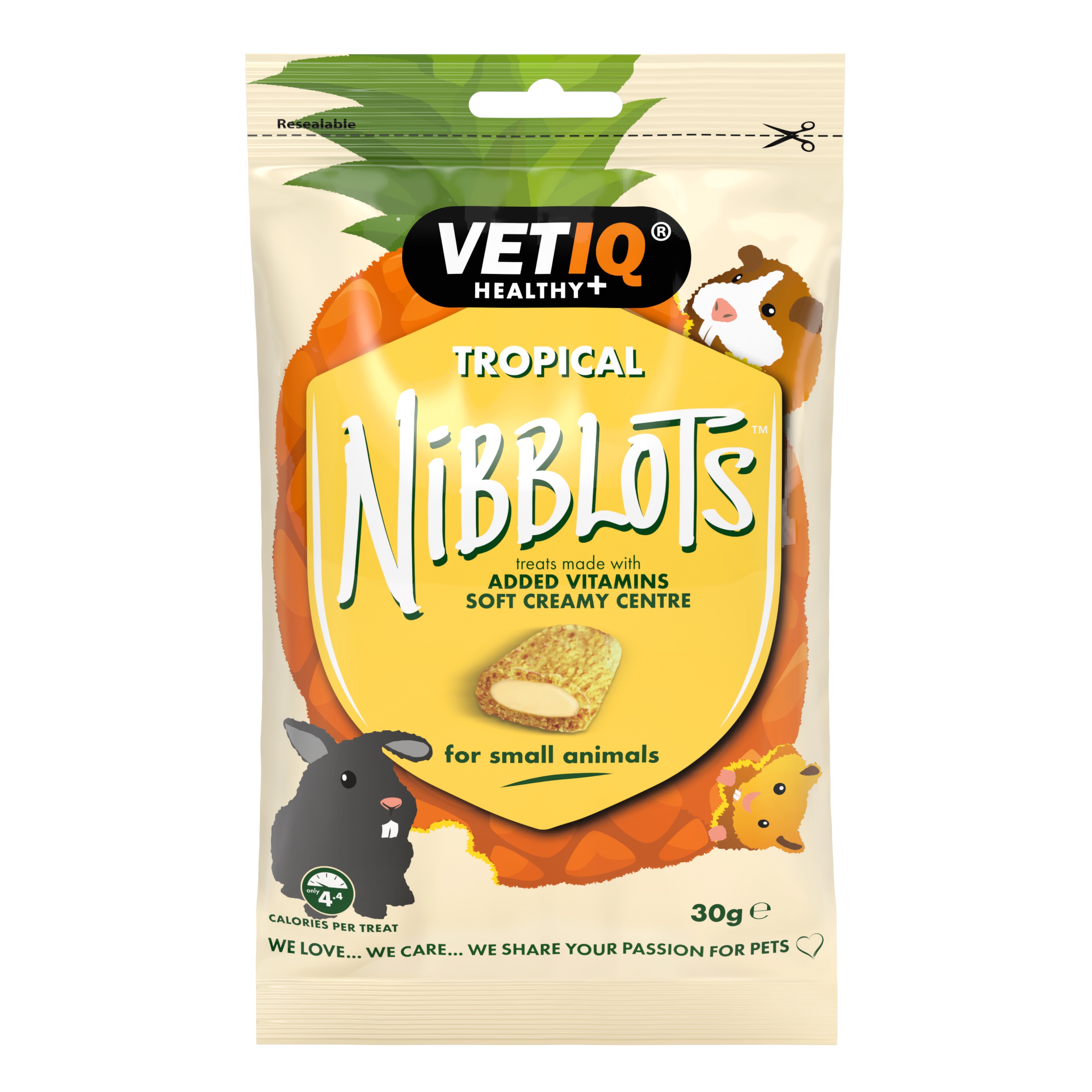 Vetiq Healthy+ Nibblots - Tropical 30 g