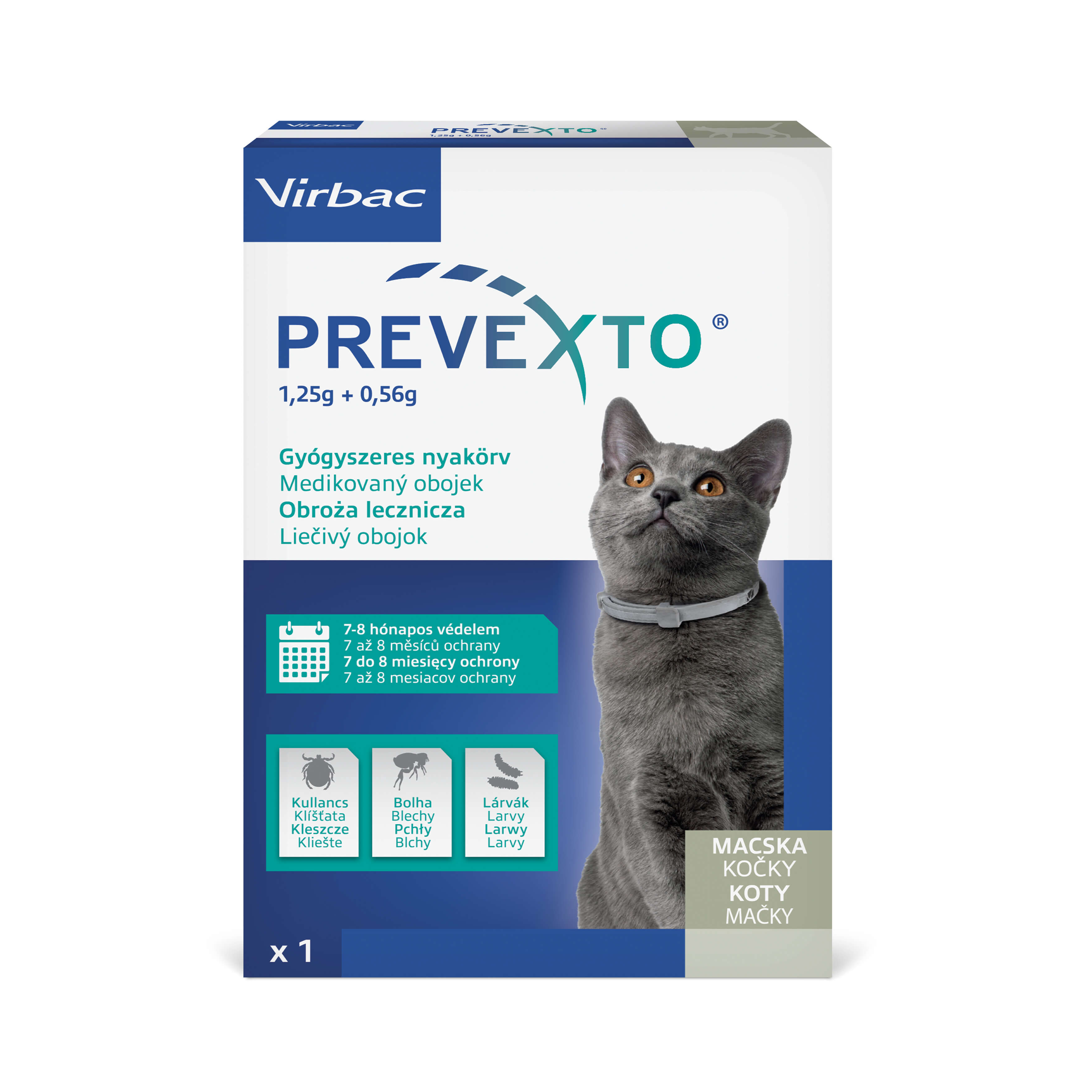 Virbac PreveXto Antiparasitenhalsband für Katzen 1 Stk
