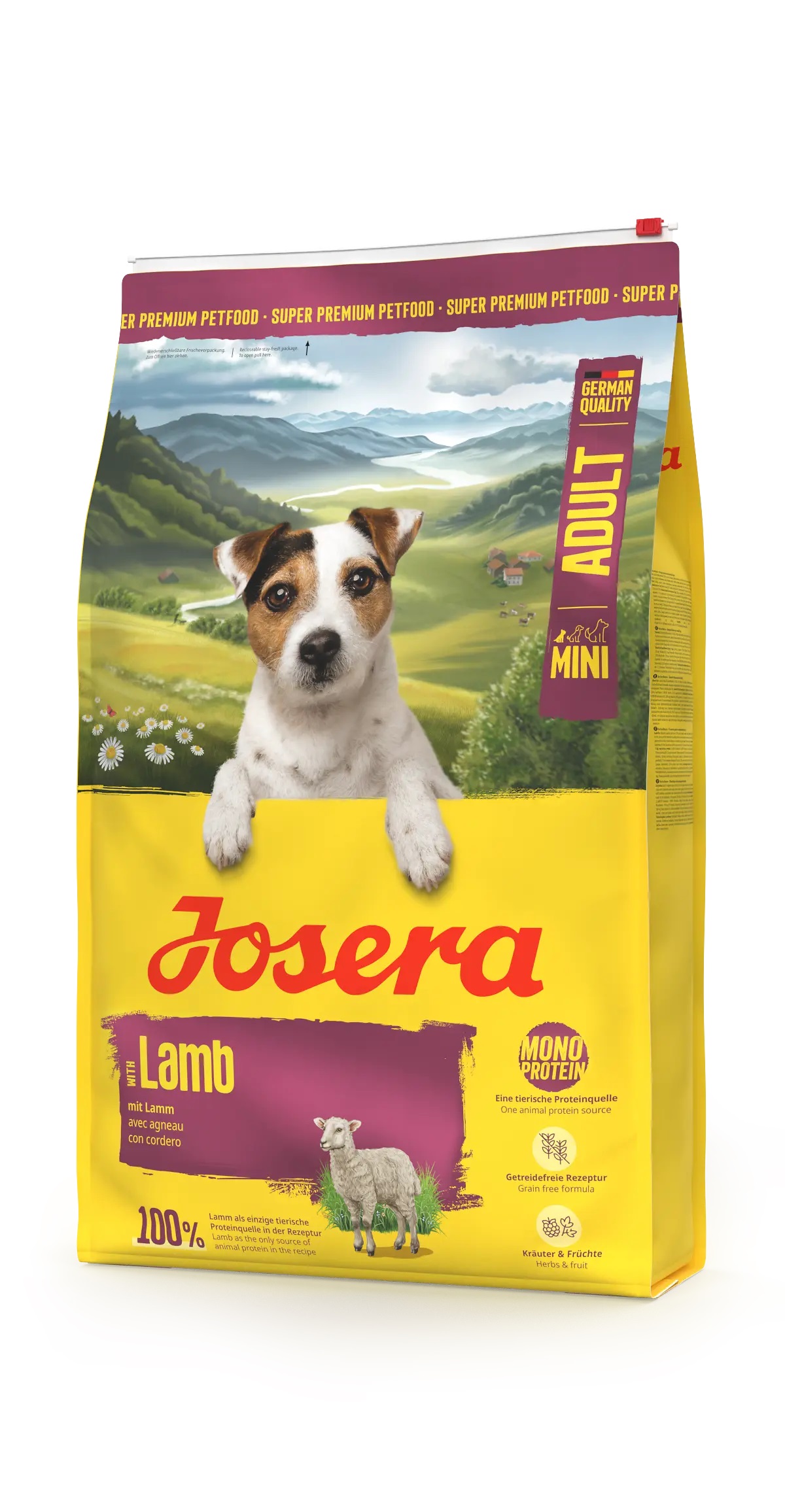 Josera Adult Mini suché krmivo pro psy - jehněčí 10 kg