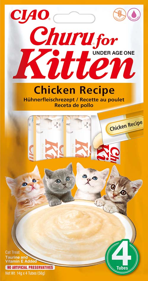 INABA Ciao Churu Kitten - Hühnerfleischrezept 4 x 14 g