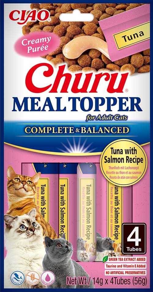 Inaba Cat Churu Meal Topper vlhké krmivo pro kočky - kuřecí, hovězí 4 x 14 g