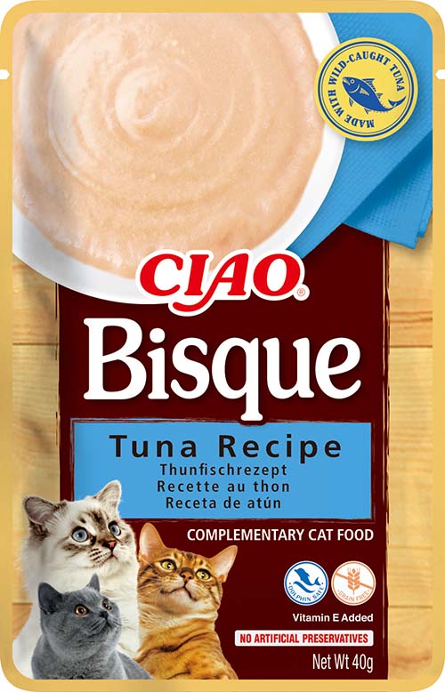 Inaba Cat Ciao Bisque krémes püré macskaeledel - tonhal 40 g