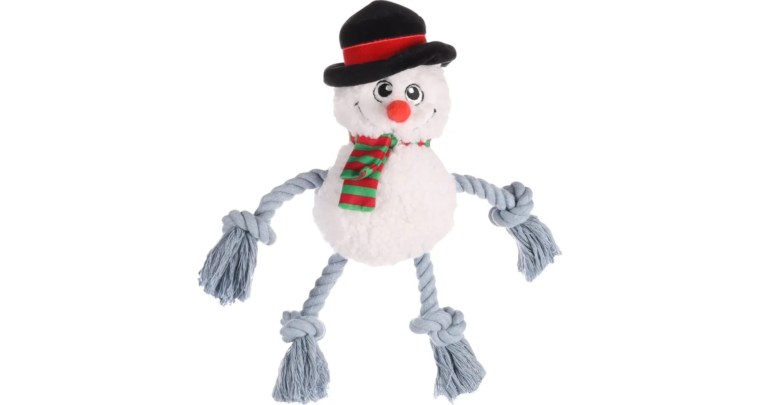 Flamingo Xima Snowman White - jucărie de Crăciun pentru câini 1 buc.