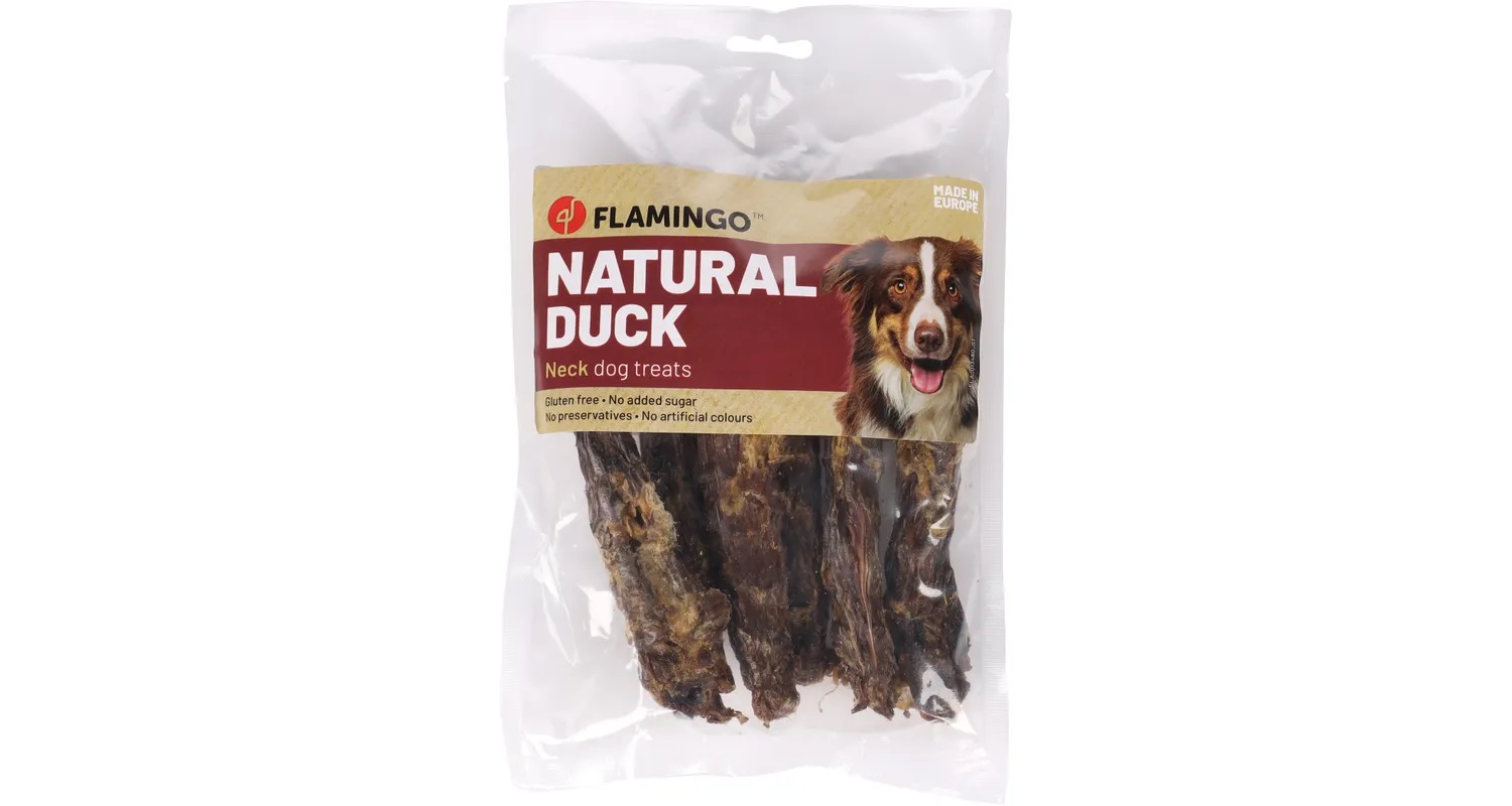 Flamingo Snack dla psów - szyje kacze 150 g