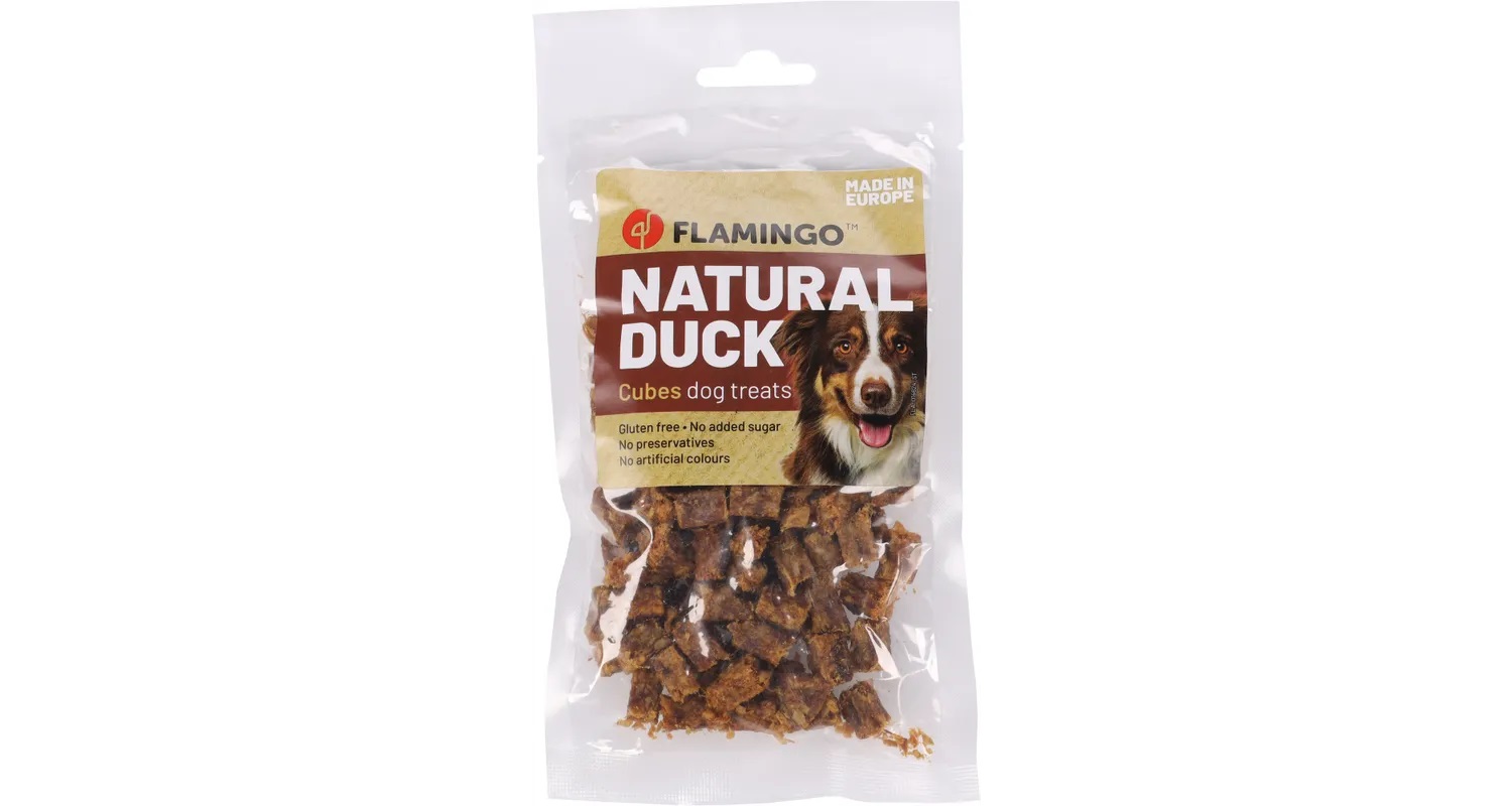 Flamingo Nature Snack - cubulețe rață 80 g