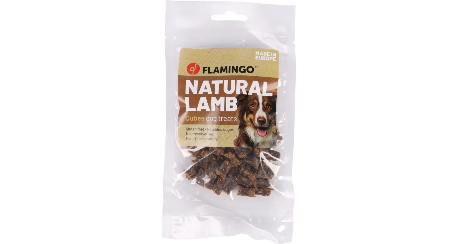 Flamingo Nature Snack - jahňacie na kocky 80 g