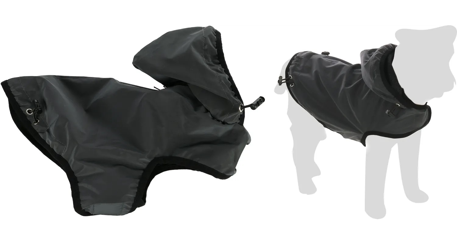 Flamingo Luza reflexní kabát pro psy - šedý A: 55 cm B: 46-52 cm C: 68-72 cm