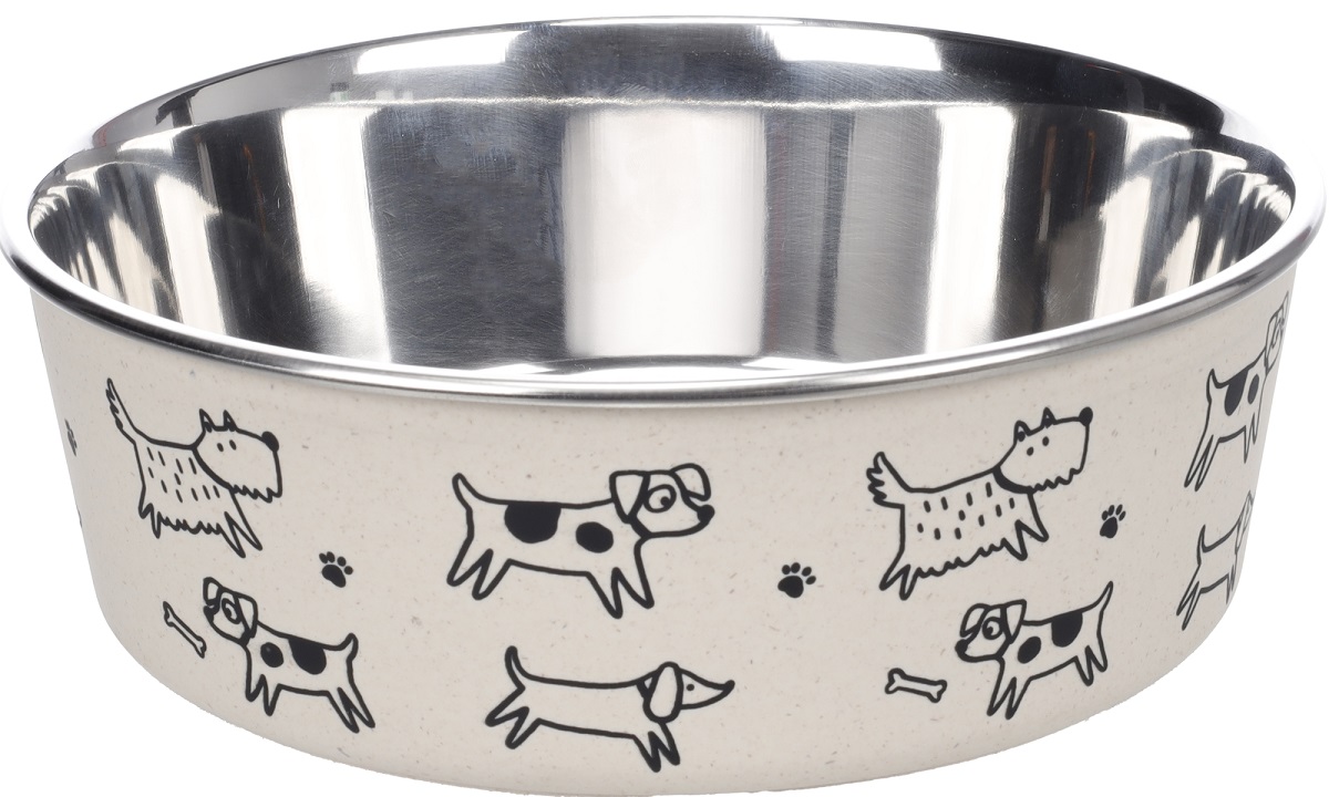 Flamingo Jappie miska z nerezové oceli - vzorovaná 850 ml