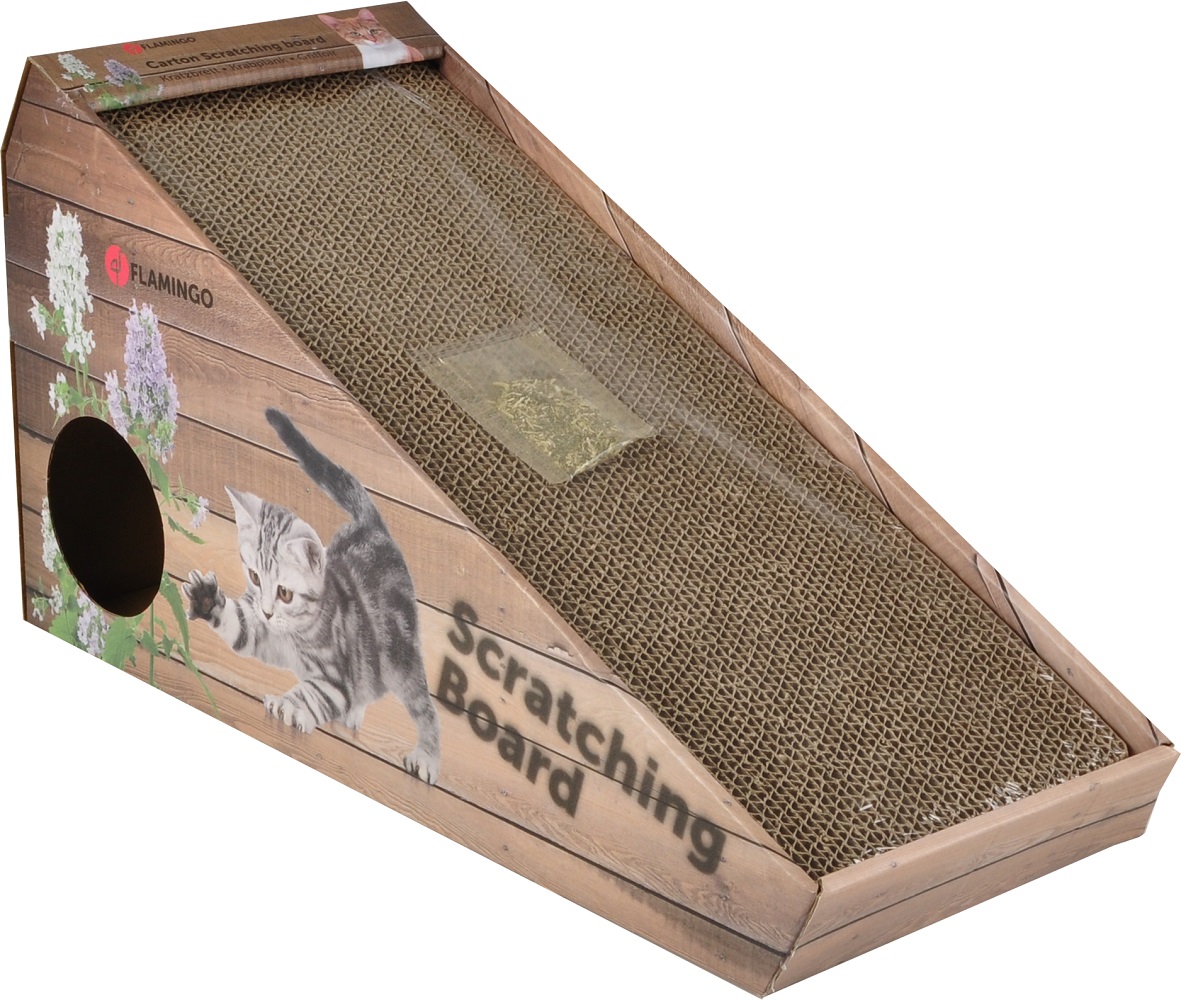 Flamingo Scratching Board Kratzpappe für Katzen 1 Stück