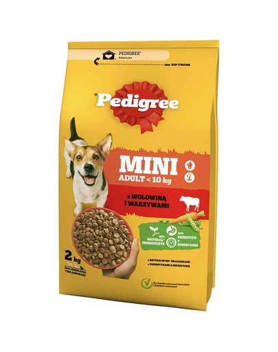 Pedigree Adult Mini granule pro psy - hovězí maso, zelenina 12 kg