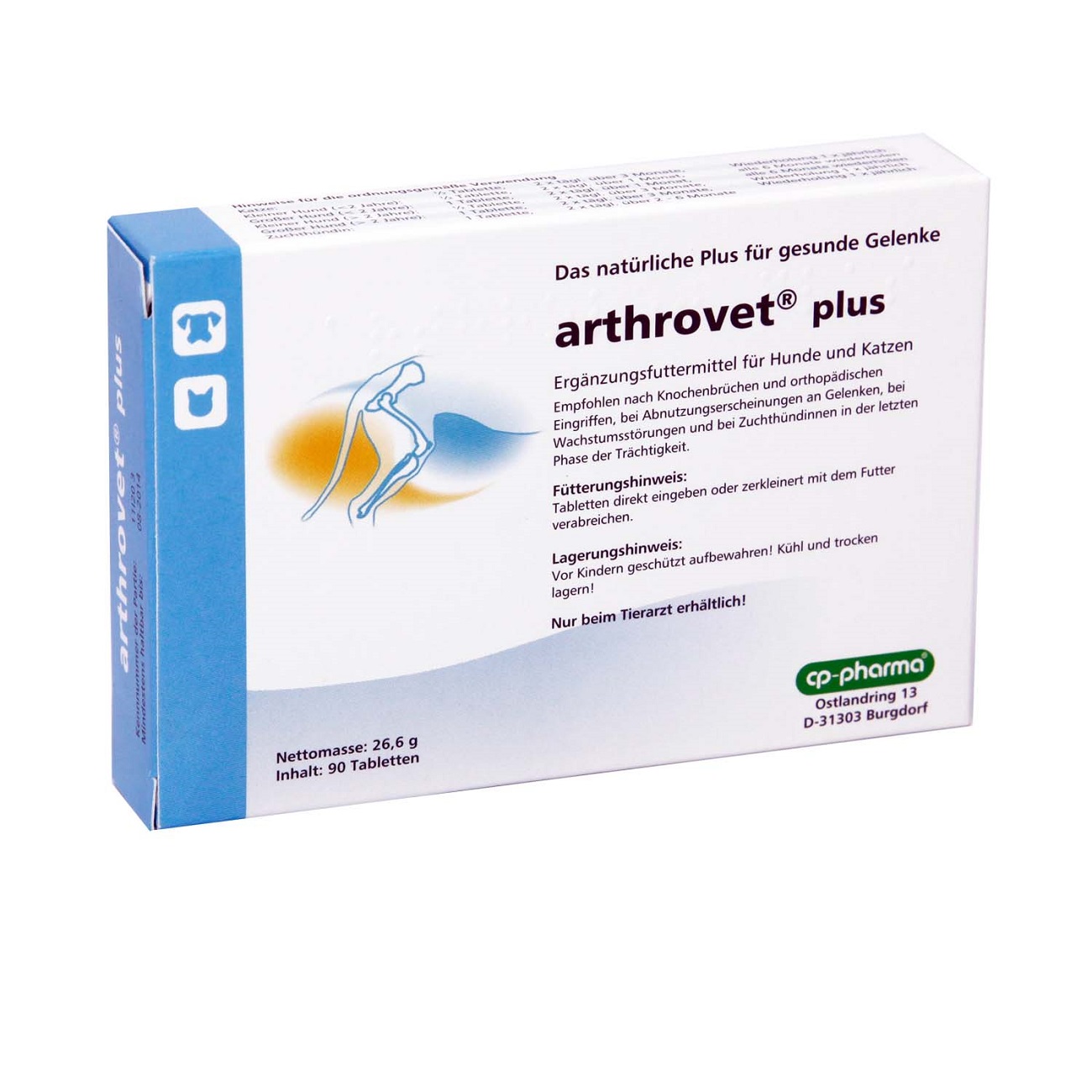 Arthrovet Plus Tabletten für Hunde und Katzen 90 Tabletten