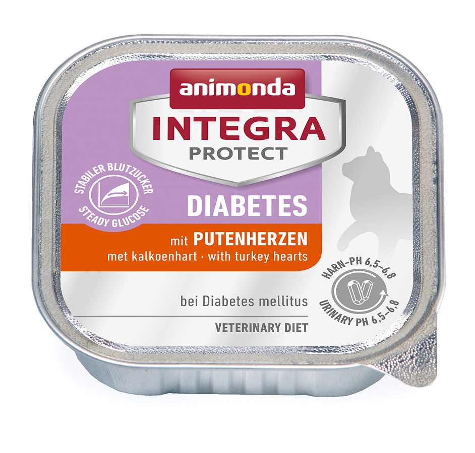 Animonda Integra Protect Diabetes Nassfutter mit Putenherzen 100 g (86629)