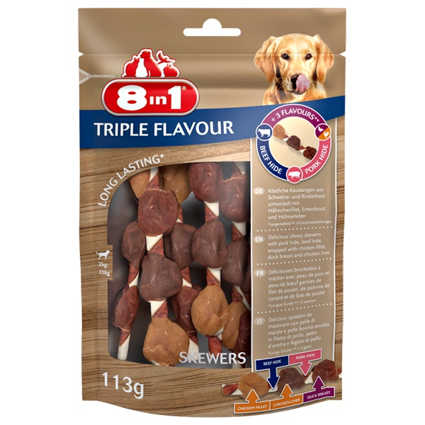 8in1 Triple Flavour Skewers 113 g