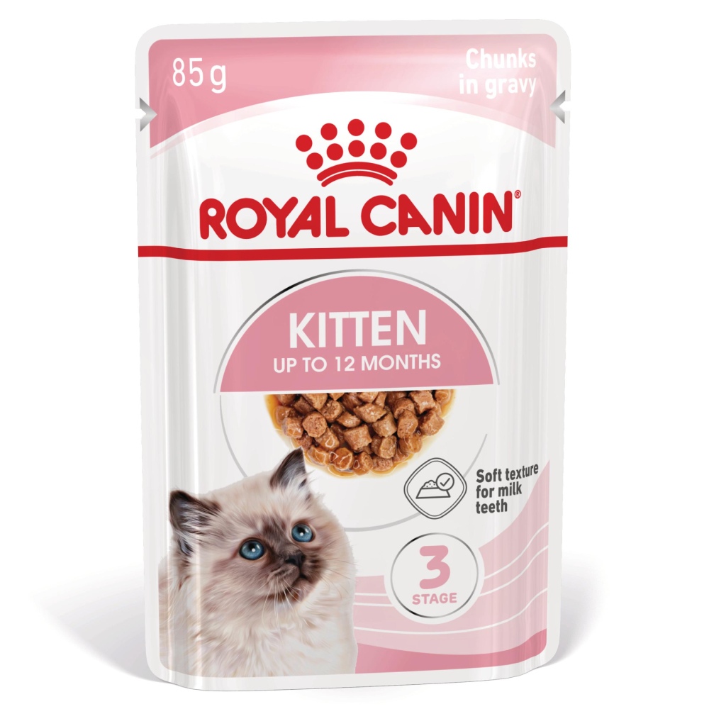 Royal Canin Kitten Gravy - kölyökmacska szószos nedves táp 12 x 85 g