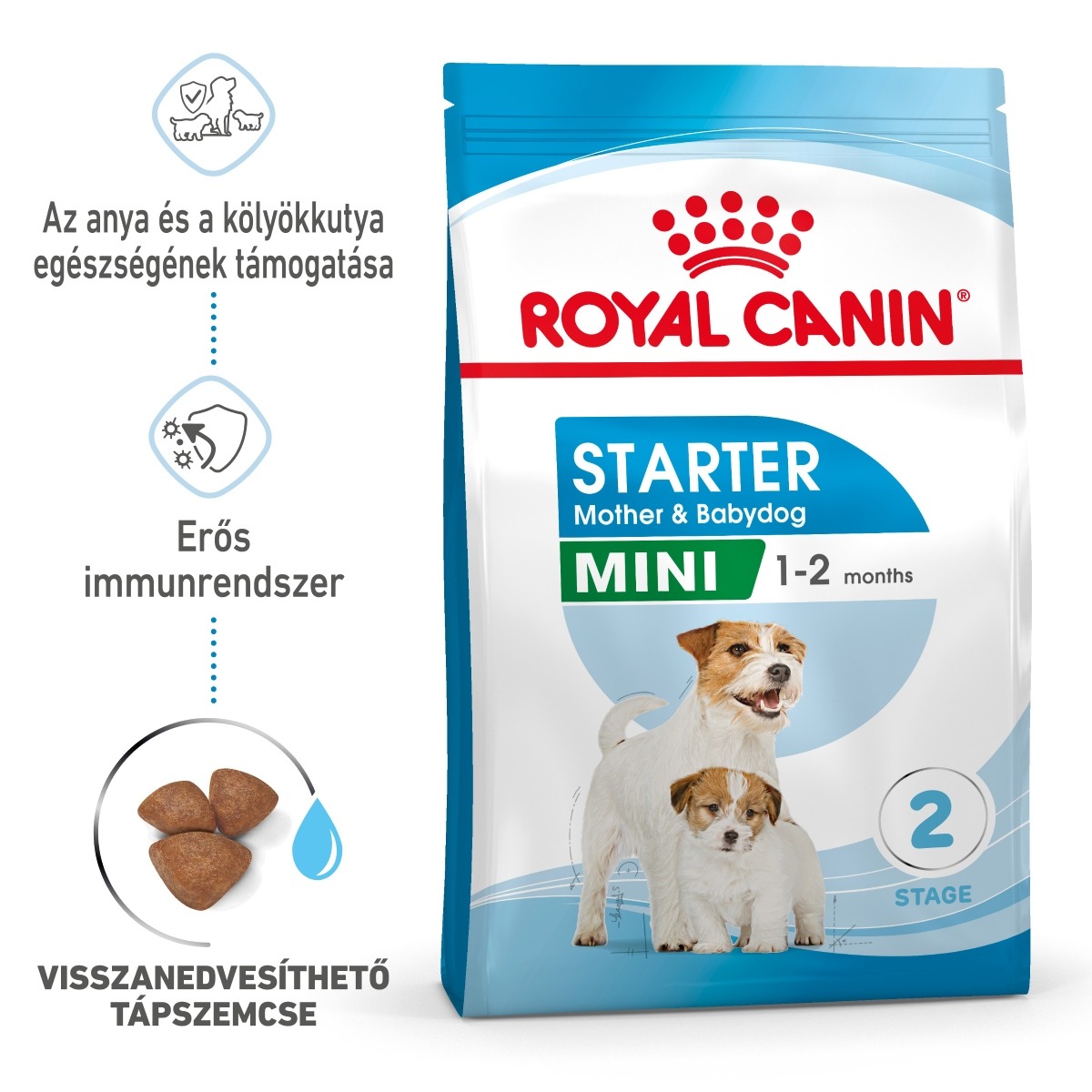 Royal Canin Mini Starter - száraz táp vemhes szuka és kistestű kölyök kutya részére 8 kg