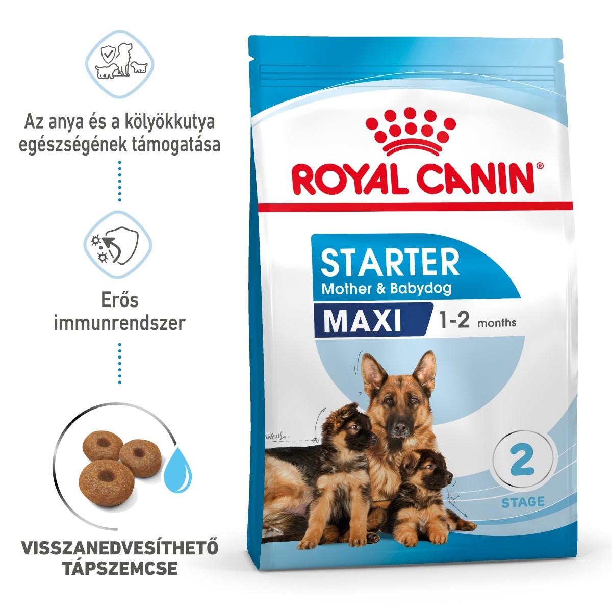 Royal Canin Maxi Starter - nagy testű kölyök és vemhes kutya száraz táp 15 kg