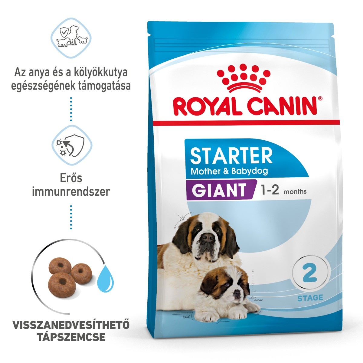 Royal Canin Giant Starter Mother & Babydog - óriás testű kölyök és vemhes kutya száraz táp 15 kg